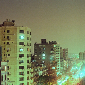 madinat nasr city at night
