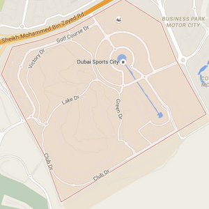 dubai sports city location map