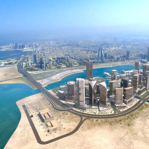 Aerial view of Bahrain  