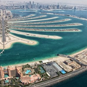 palm jumeirah from the top