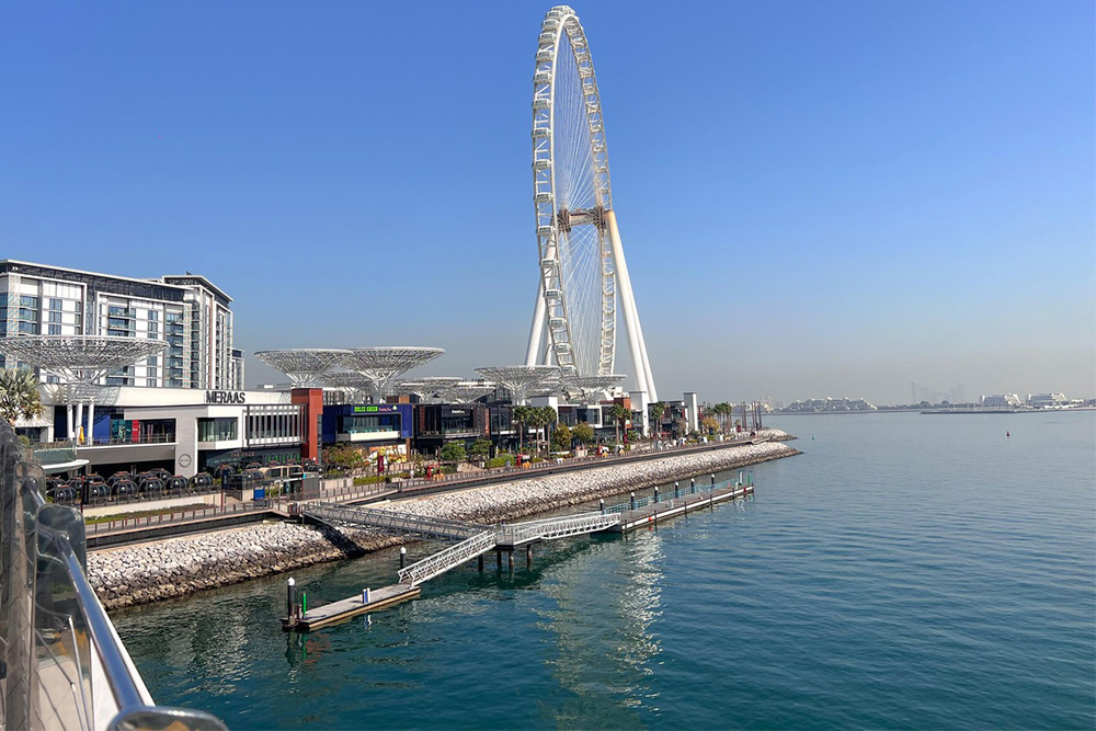 A view of Bluewaters Dubai