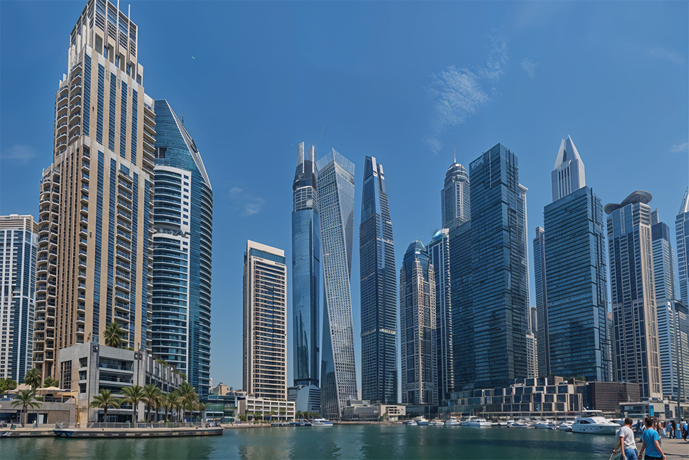 A view of Dubai Marina