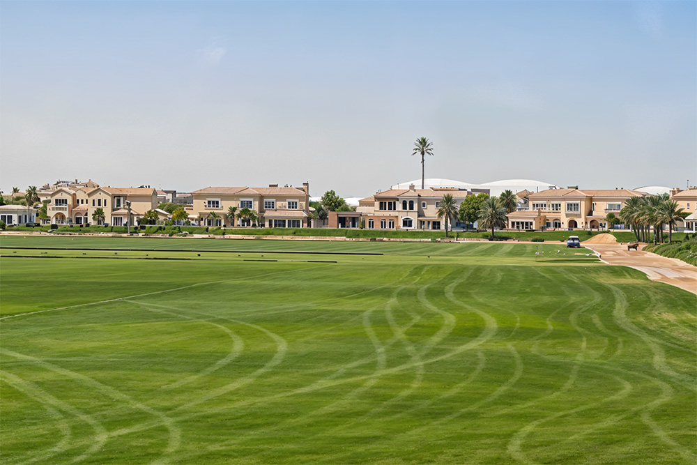 Polo Field in front of villas 