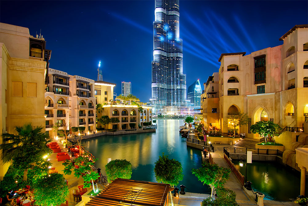 The beauty of the Downtown area in Dubai