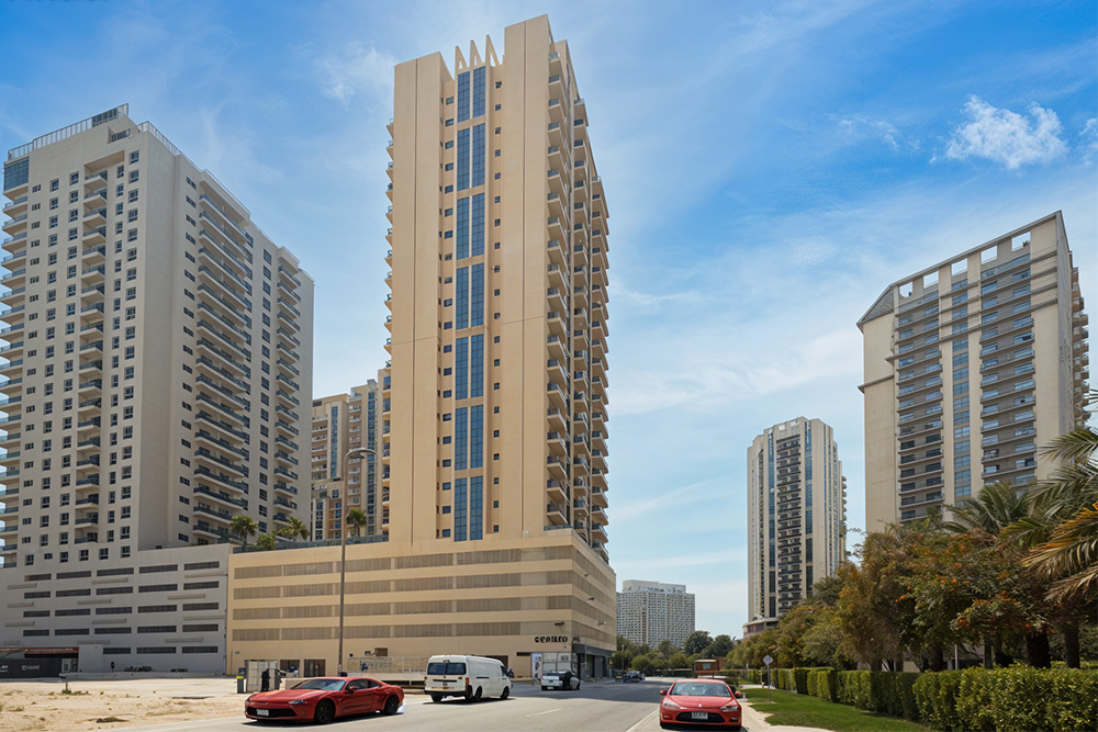 Sophisticated architecture of Jumeirah Village Circle