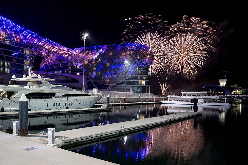 Fireworks at Yas Marina Circuit 