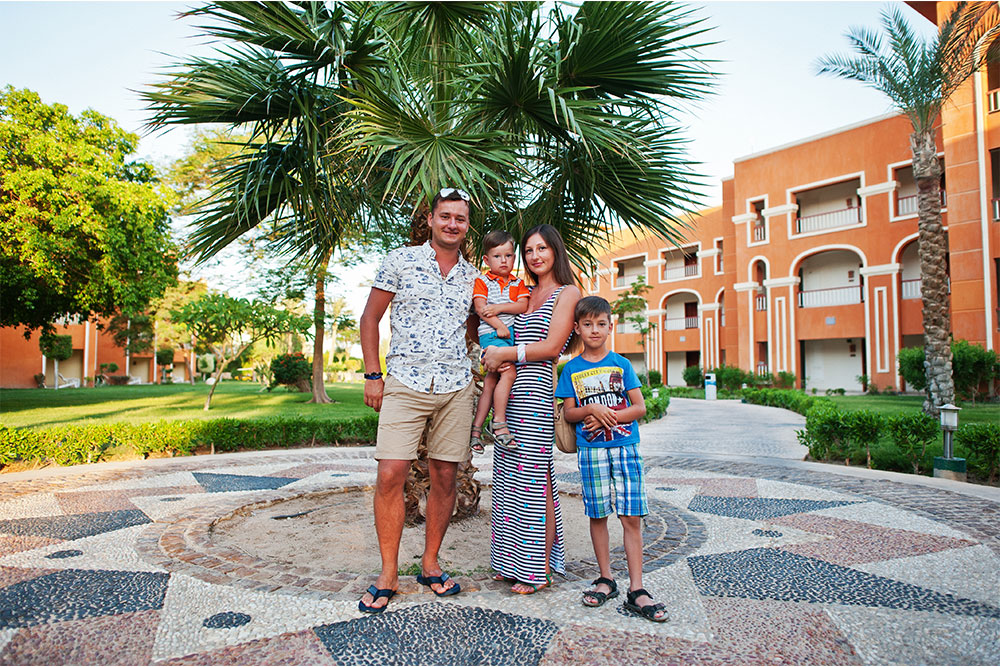 Family at Popular Best Resorts in UAE