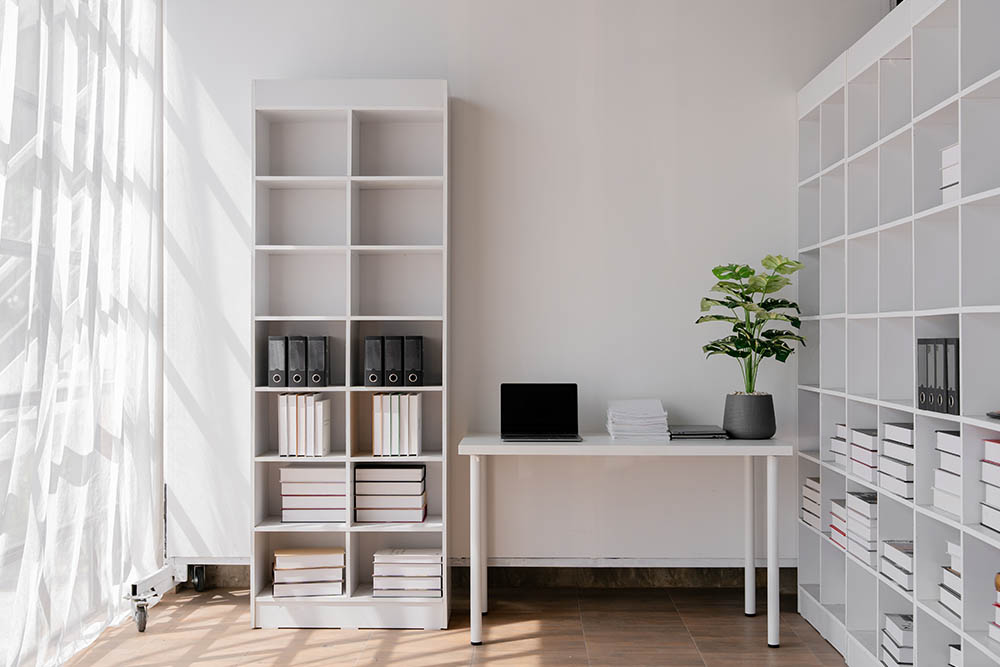 Vertical storage for home office