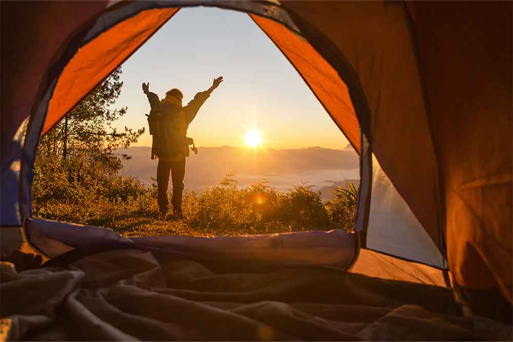 Camping at deflation point Al Faya