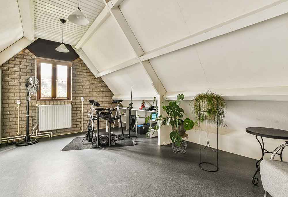 Rubber flooring in a gym