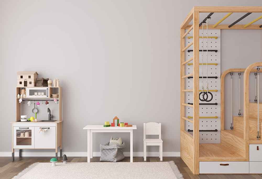 Kids room decor and play area