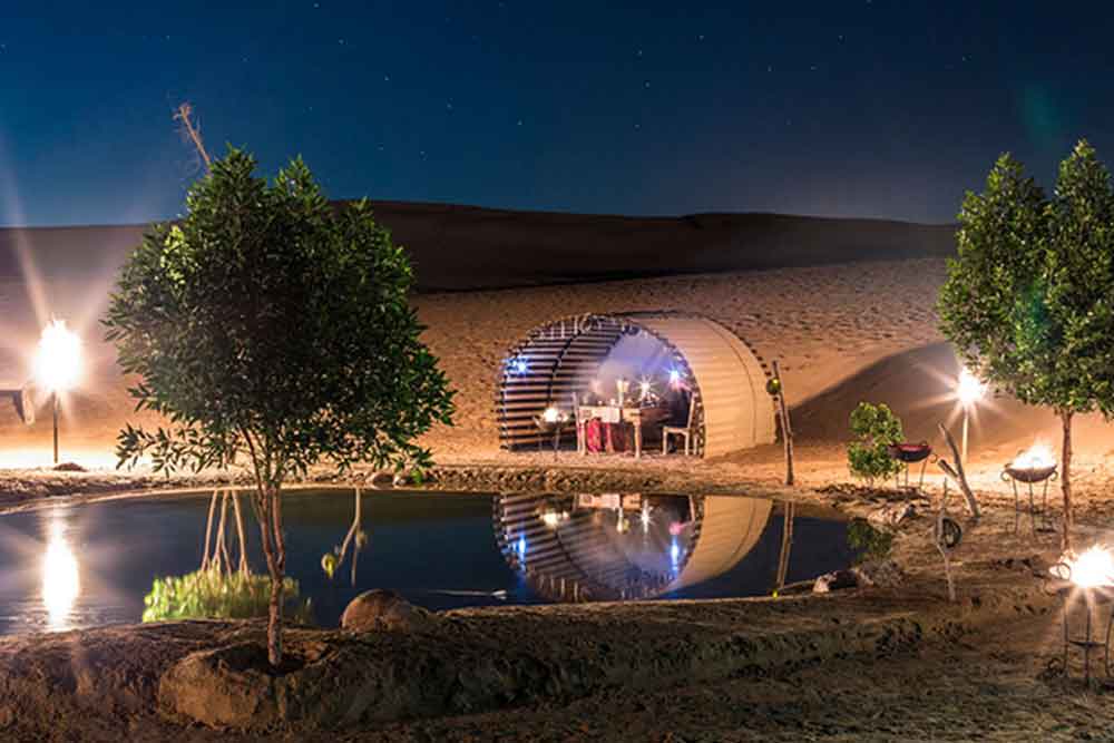 A peaceful glamping spot in UAE