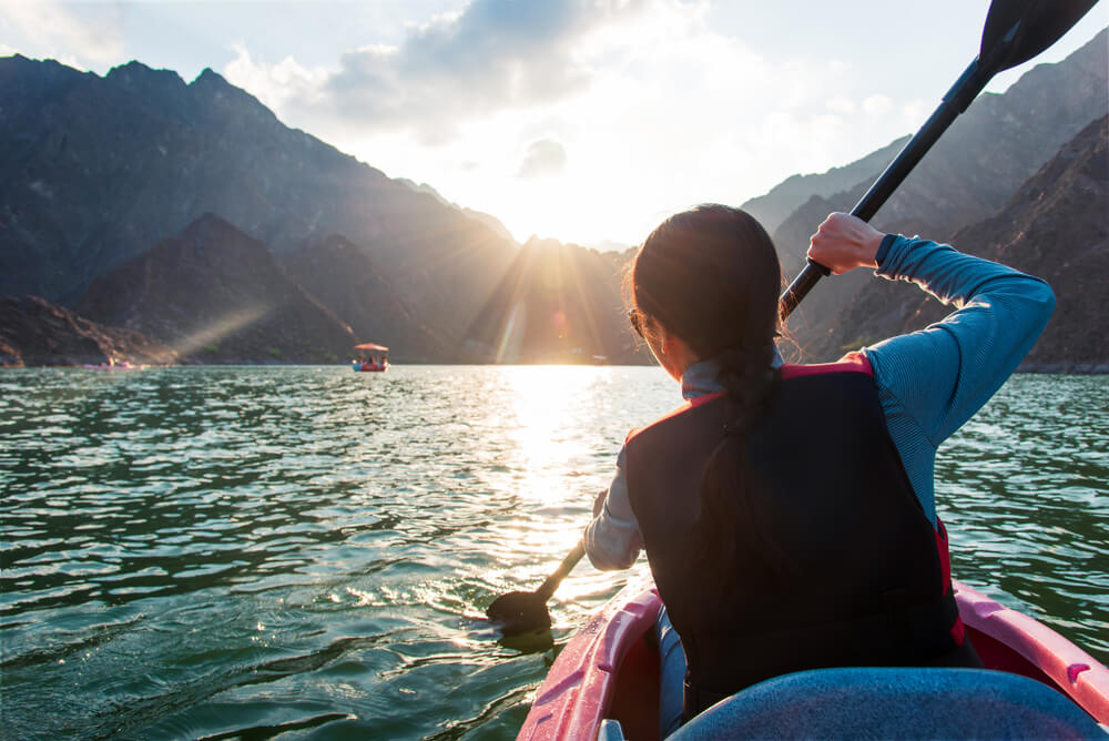 Kayaking and boat rides is one of the best things to do in Hatta