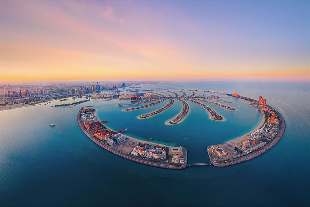 Palm Jumeirah is a project by Dubai property developers