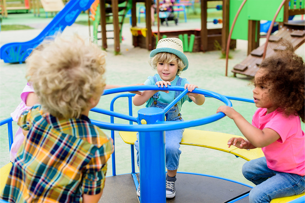 Outdoor play area for kids