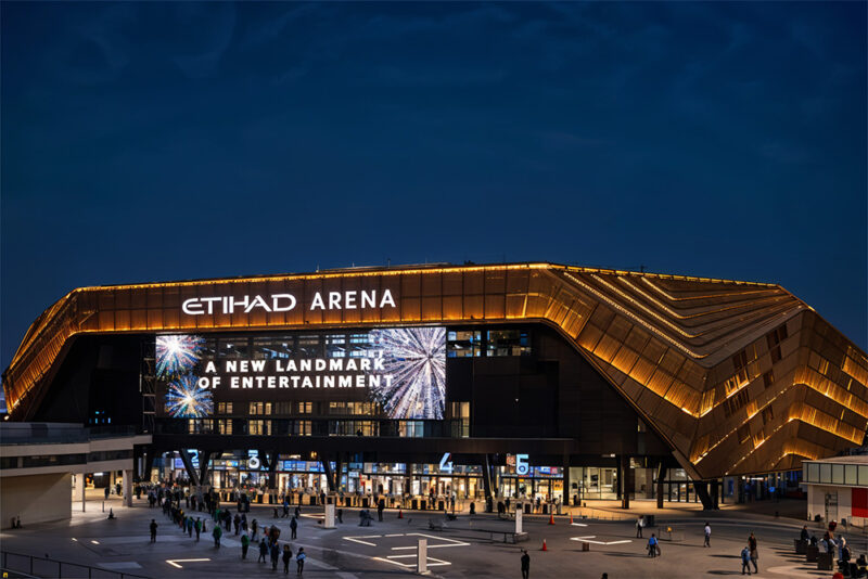 Etihad Arena in Abu Dhabi