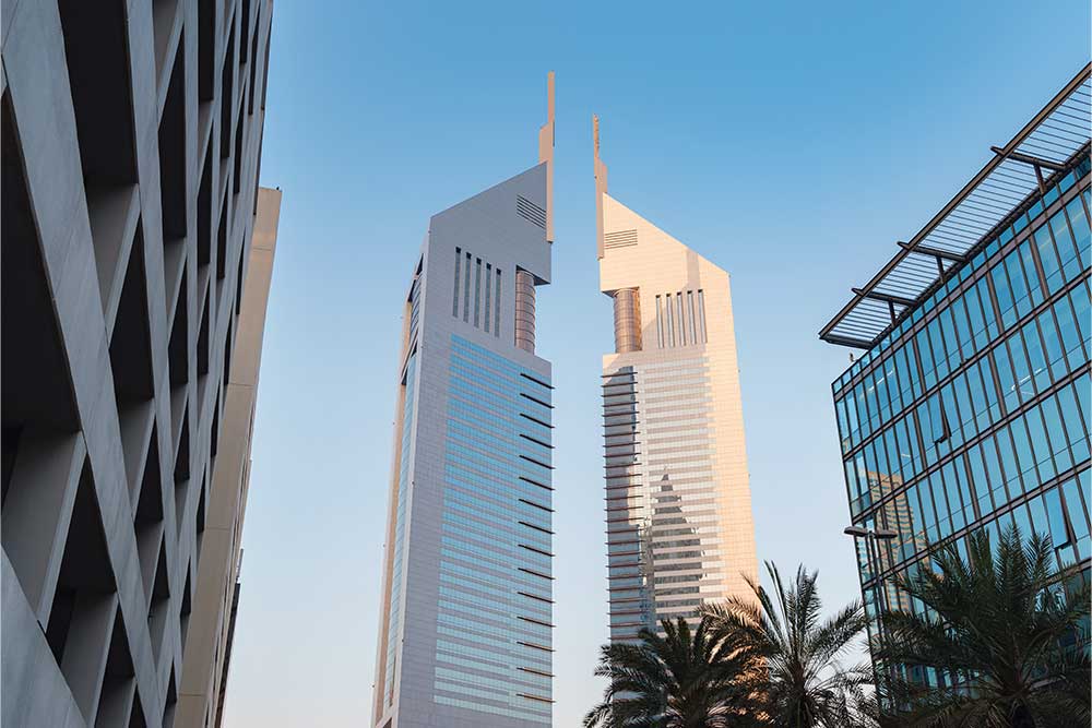 Emirates Tower is a twin tower complex