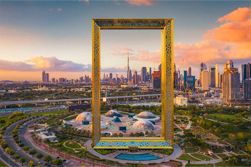 Dubai Frame is located in Zabeel Park