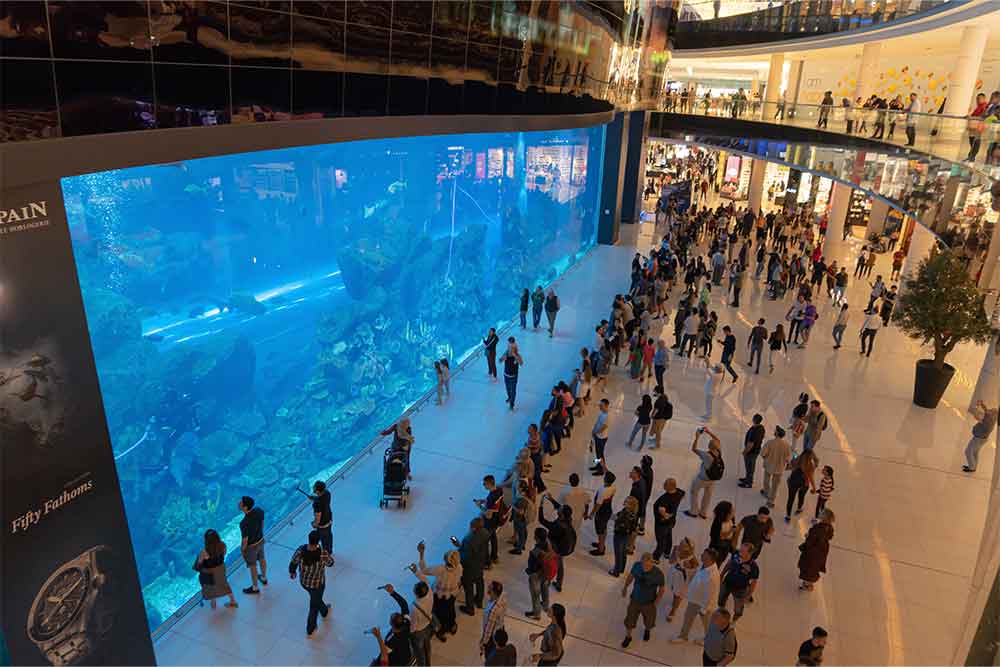 Interior of Dubai mall