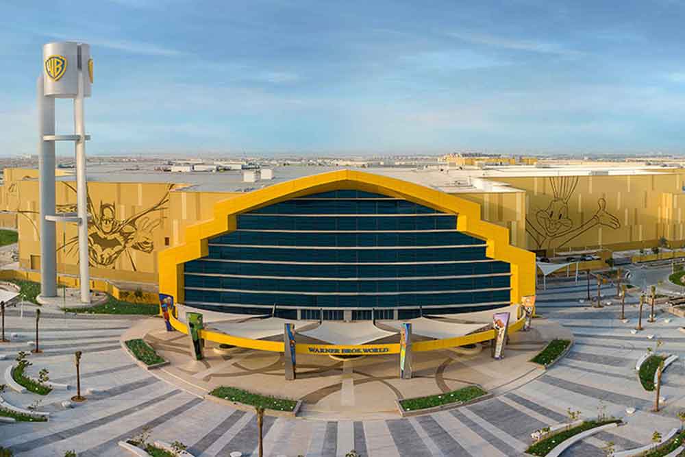 Exterior of warner bros world in abu dhabi