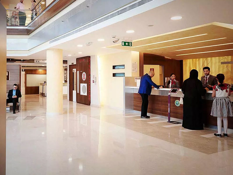 medcare hospital sharjah lobby 