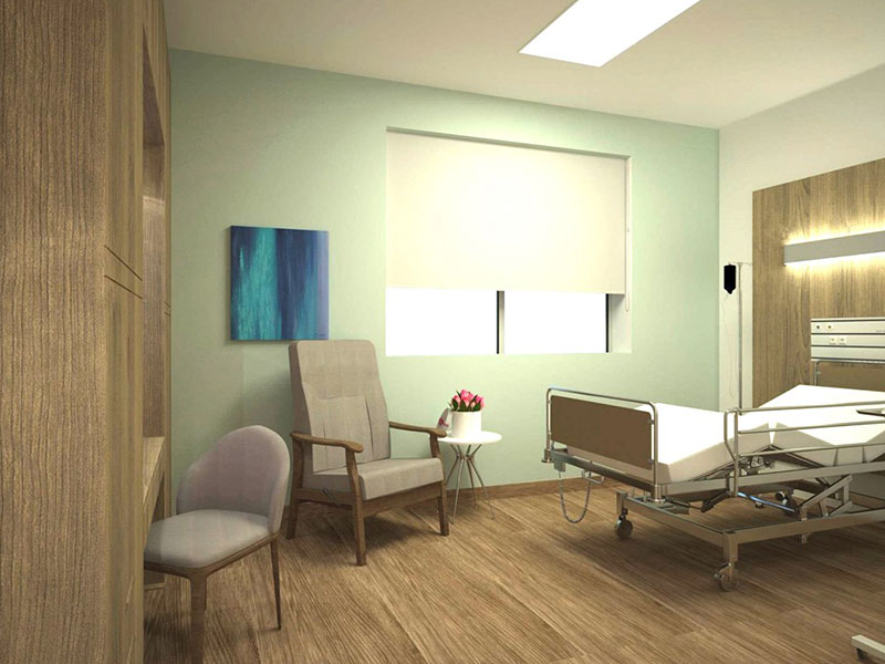 patient room in hospital