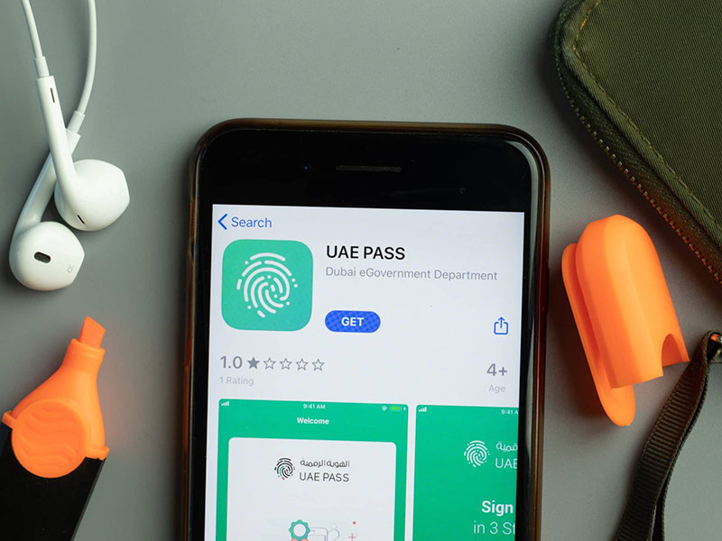 downloading UAE Pass app