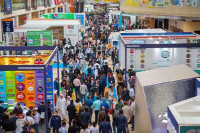 Bustling Dubai World Trade Centre