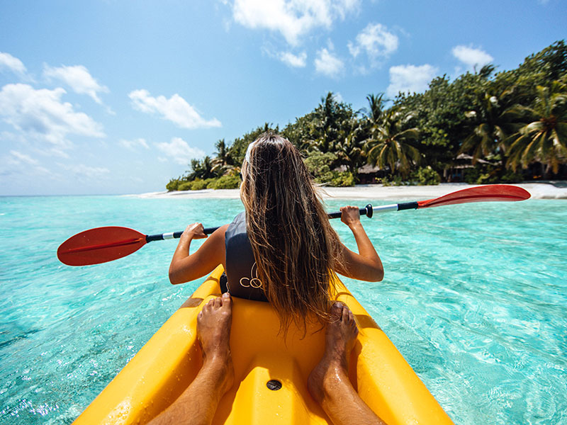 Kayaking in Maldives 