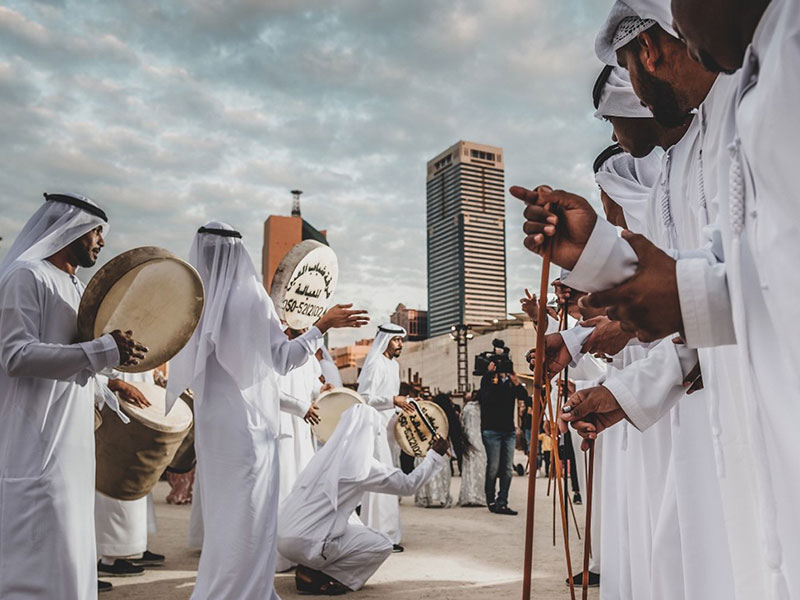 band at Al Hosn Abu Dhabi Festival