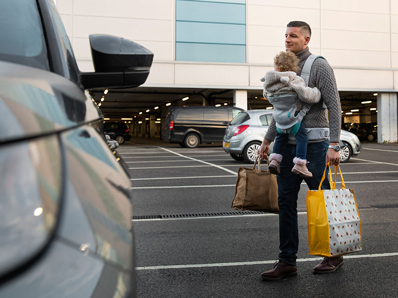 parking in the mall