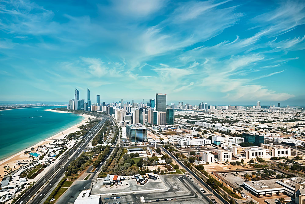 Corniche area and other waterfront areas in Abu Dhabi are freehold