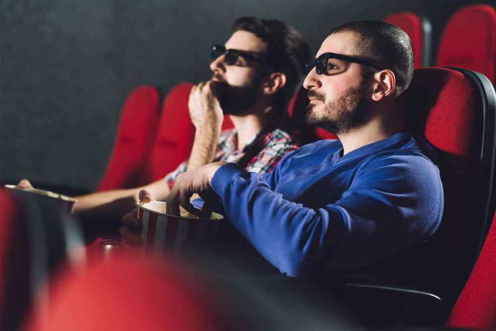 people enjoying a 3D movie at cinemas in abu dhabi