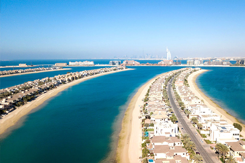 Beachfront properties in Palm Jumeirah