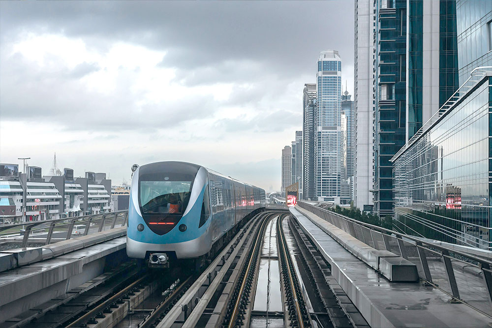 Dubai metro has three zones