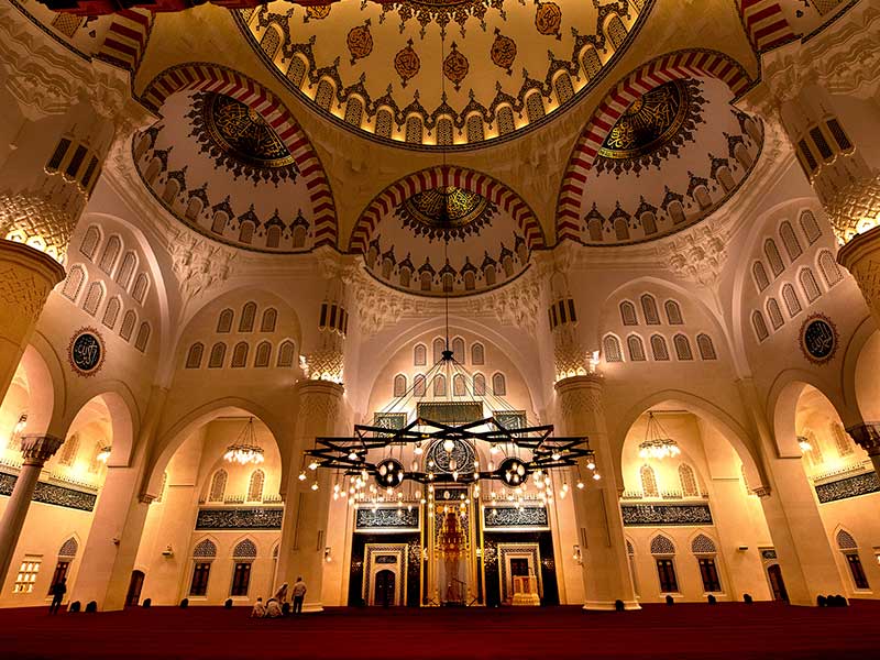 Sharjah Mosque interior