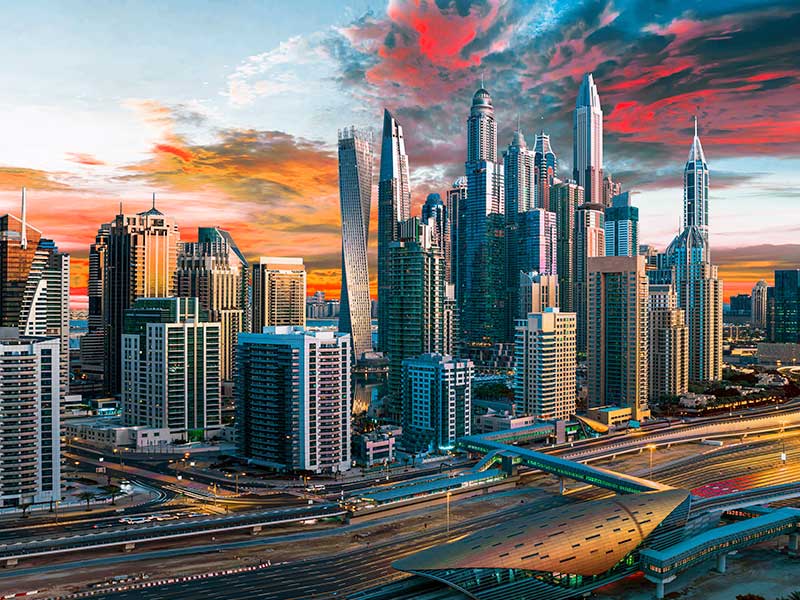 Dubai's skyline 