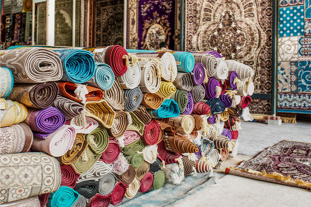 colourful carpets in abu dhabi