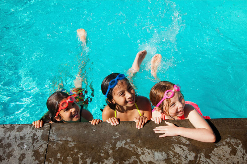 Kids in pool