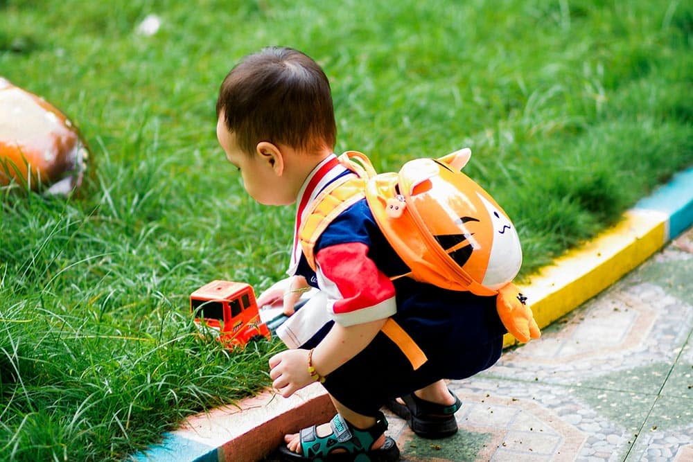 children playing at the park