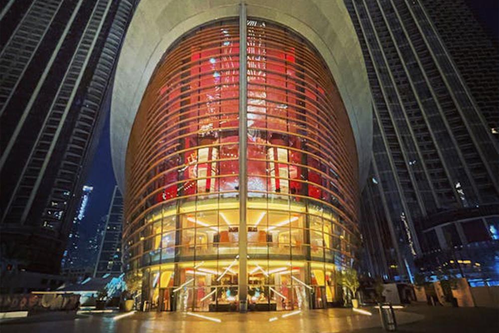  dubai opera building in Downtown Dubai. 