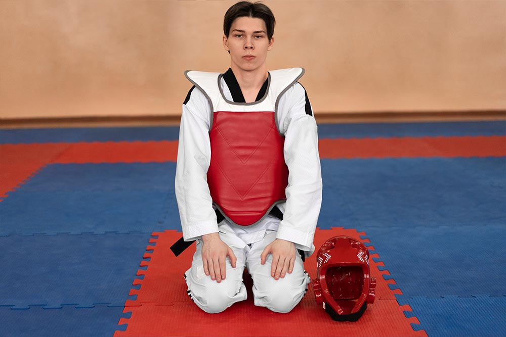 Karate student in Sharjah