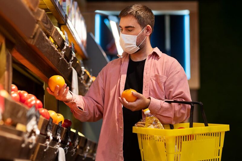 Shopping in a supermarket 