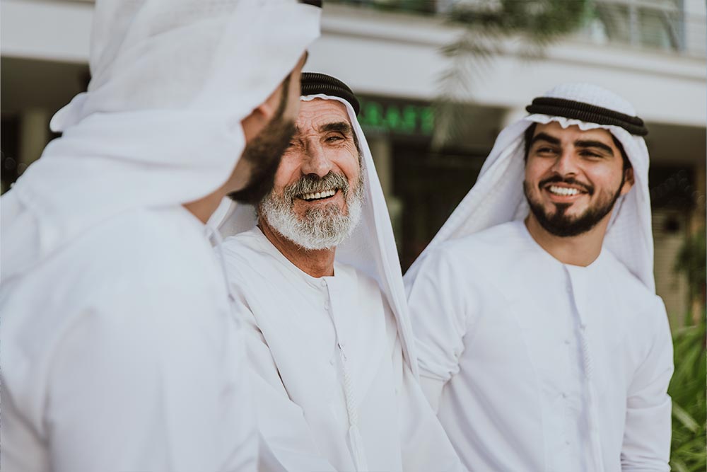 Sons telling their father about UAE retirement plans