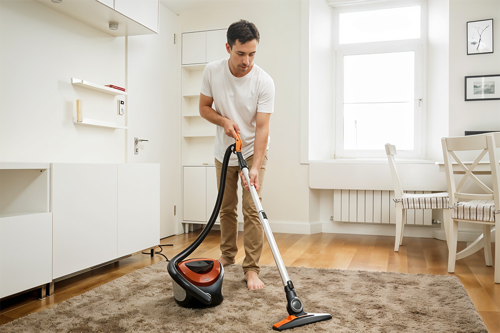 Daily vacuum your carpet to maintain cleanliness 