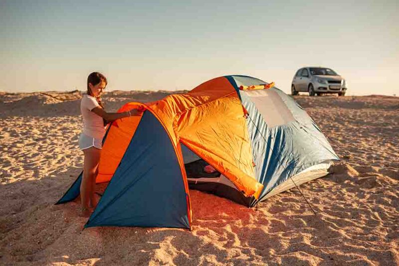 Camping is one of the adventrous date ideas in Dubai