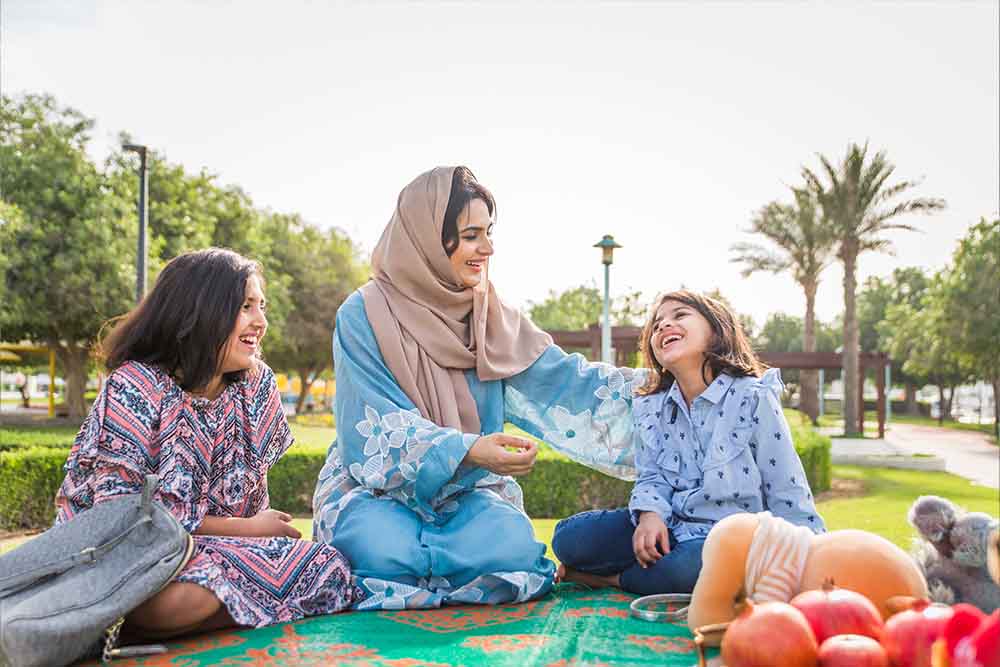 ladies in the dubai's Women-only Park