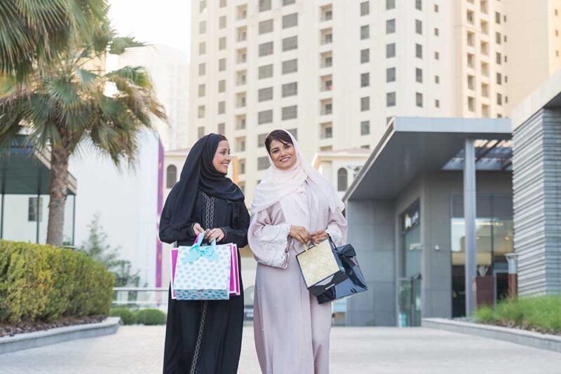 Women enjoying shopping from Al Maya supermarket 