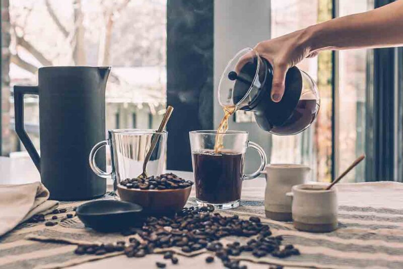  coffee in a coffee shop in Abu Dhabi 