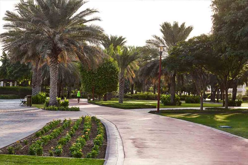 Green park in Dubai 